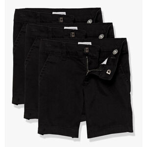 Amazon Essentials Girls School Uniform Shorts for Kids 8 Slim 3 Pc